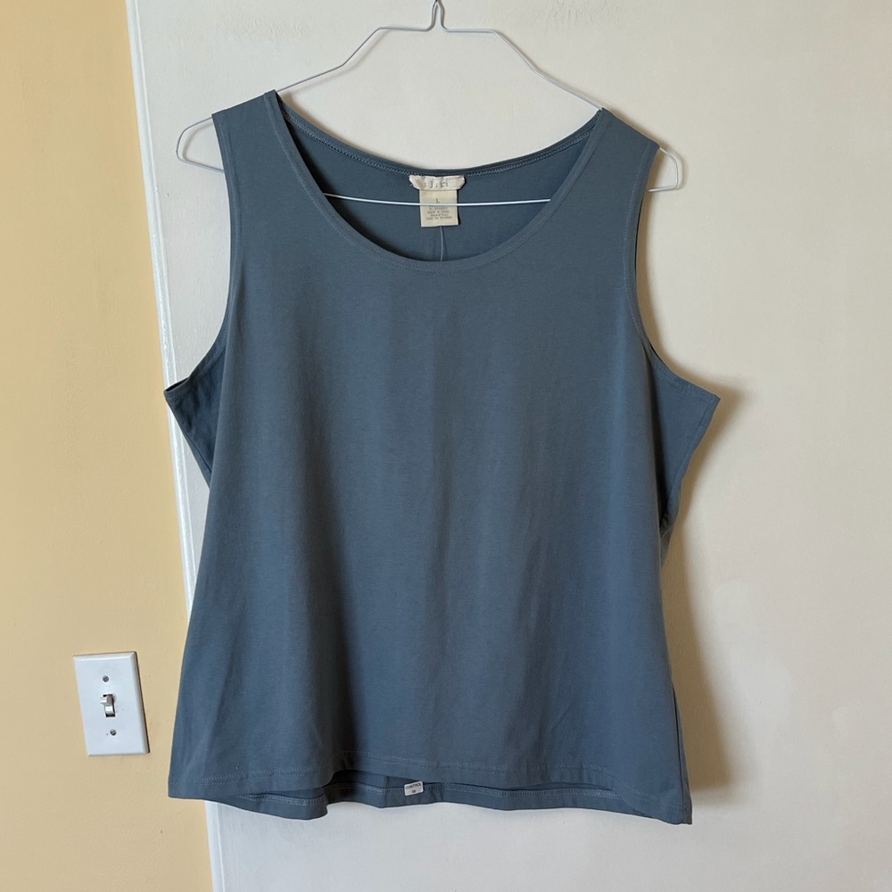 J. Jill Blue Sleeveless Top NWOT